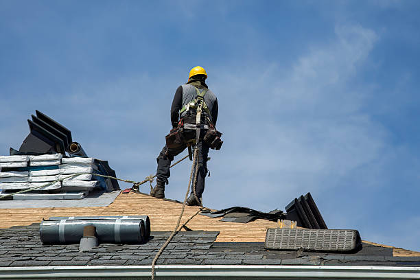 Professional Roofing technician working in Fishers Hill, VA
